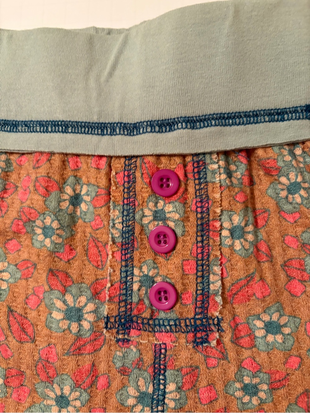 NATURAL LIFE  MIX N MATCH WAFFLE BOY SHORTS — XS - Picture 3 of 6